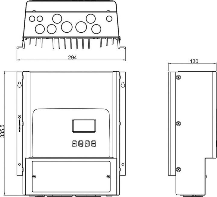 Actual product image Steca Tarom MPPT 6000-S Laderegler MPPT 12 V, 24 V, 36 V, 48 V, 60 V 60 A