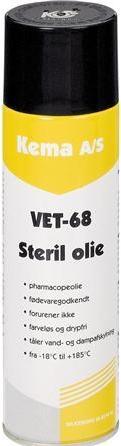 ITW Steril olie VET-68 500ml spray til levnedsmiddelindustrien farveløs, drypfri (500 ml)