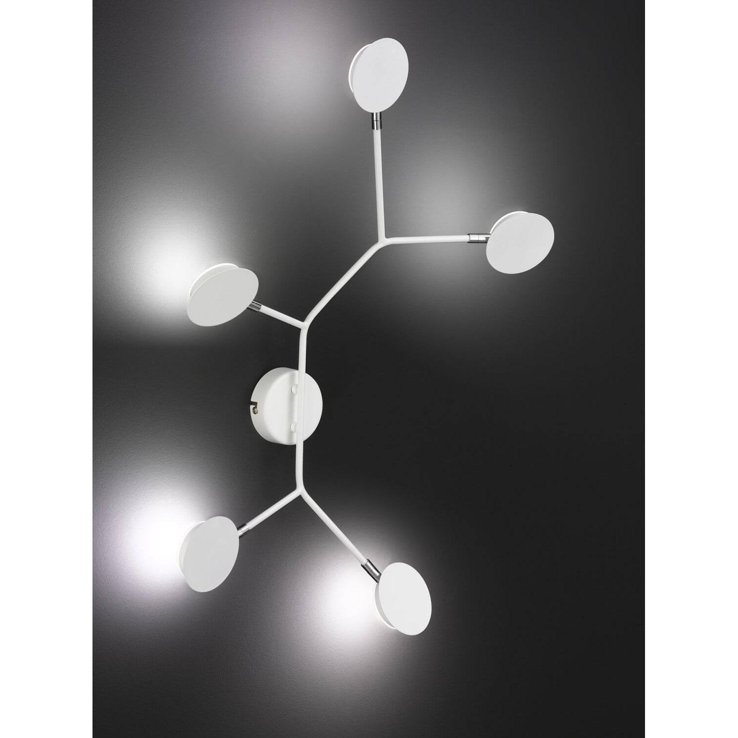 Thumbnail - Wofi, Wandleuchte + Deckenleuchte, Wandleuchte Belize LED 25W Warmweiss Weiss