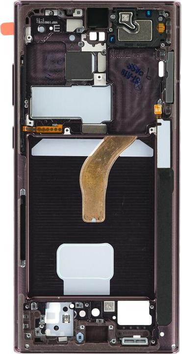 Actual product image Samsung Centre frame SM-S908 Galaxy S22 Ultra burgundy GH96-14953B (Cover, Samsung Galaxy S22 Ultra)