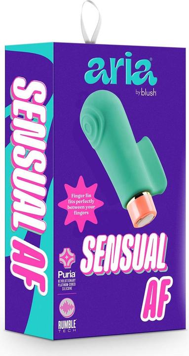 Produktbild Blush Aria Sensual AF Silicone Vibrator - RumbleTech Rumbly 10 Vibration Settings - Finger Fin for A