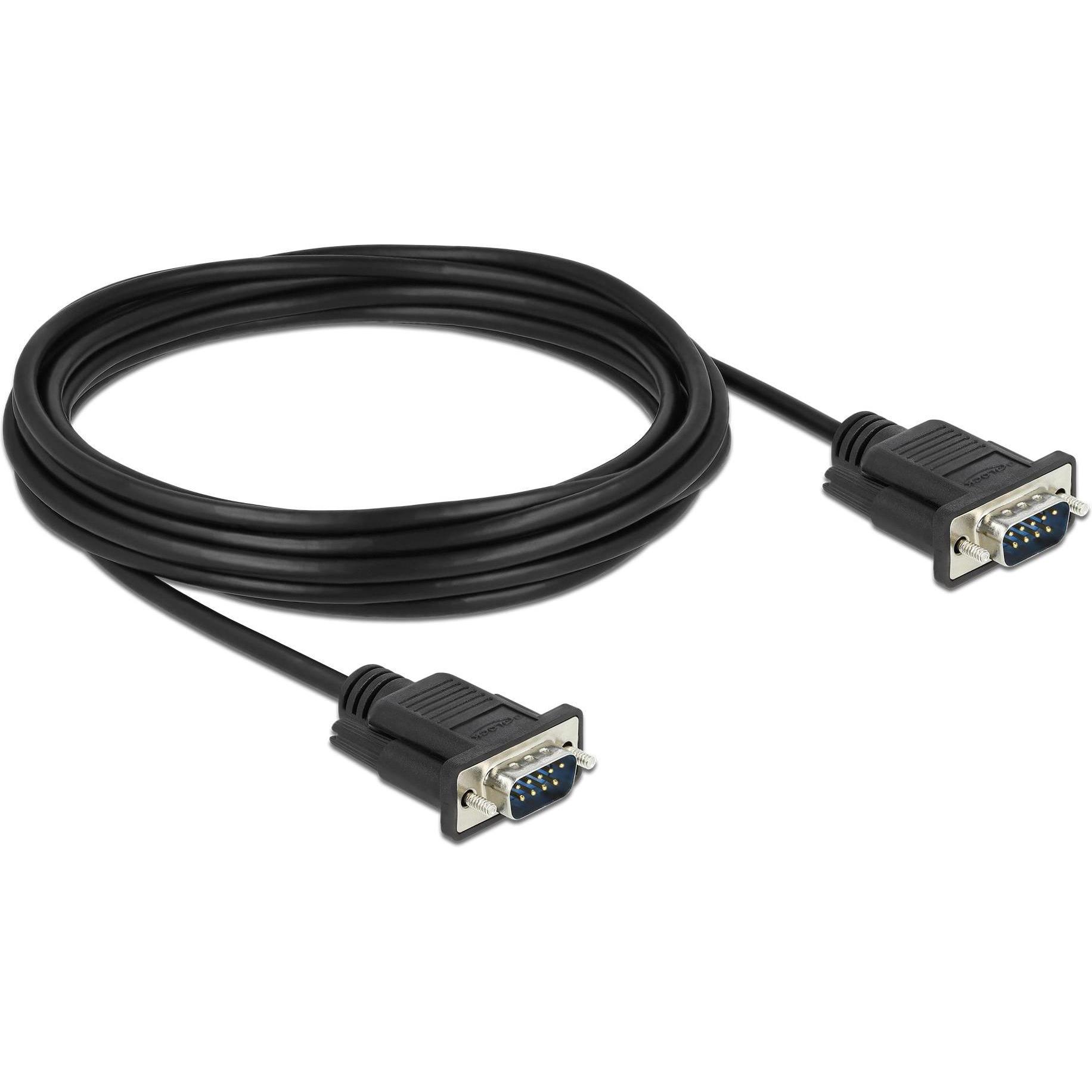 Thumbnail - Delock Anschlusskabel RS-232 DB9, m-m 5 m (5 m, Industriekabel), Schnittstellenkabel