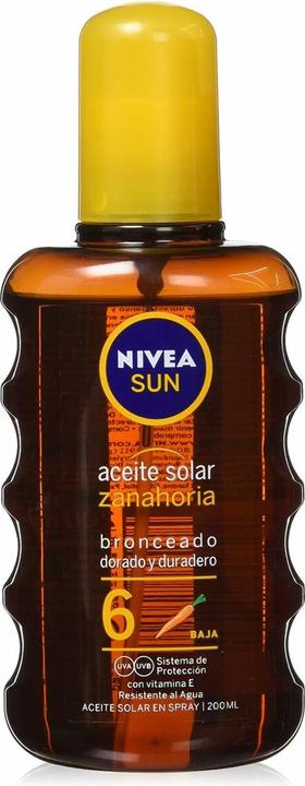 NIVEA Sonnenöl-Spray Spf 6 200ml (Sonnenöl, Bis SPF 10, 200 ml)