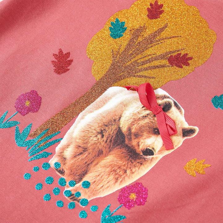 Produktbild vidaXL Kinder-Langarmshirt Altrosa 92,Material: 95 % Baumwolle. 5 (92)