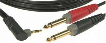 Produktbild Klotz AY5A0300 Y-Adapterkabel 6,3 Klinke - 3,5mm Winkelklinke 3m (3 m)