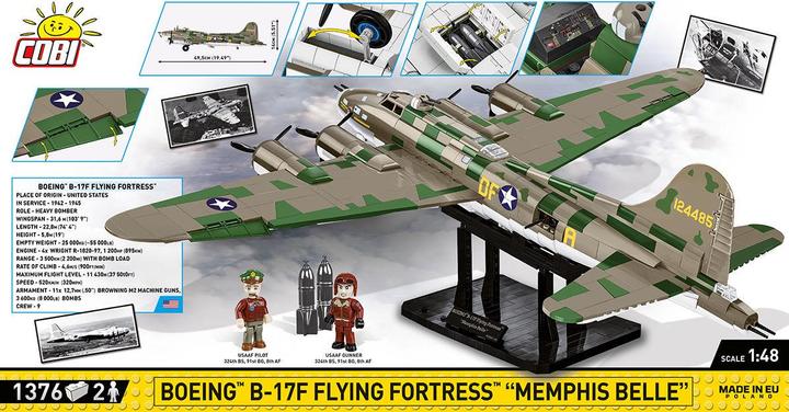 Actual product image Cobi Boeing B-17F Flying Fortress "Memphis Belle" - Executive Edition