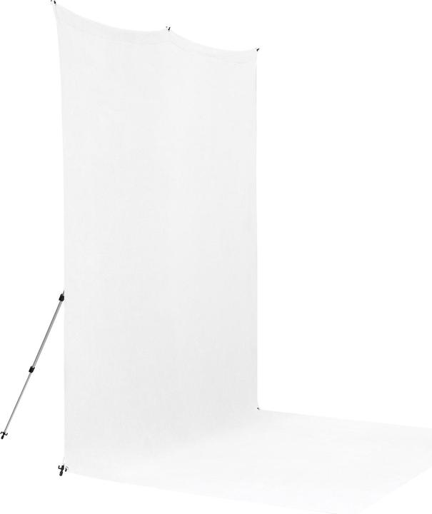 Productafbeelding Westcott X-Drop Pro - High-Key White (8' x 13') kreukherstellende achtergrondkoffer, 2,4 x 4 m (240 cm)