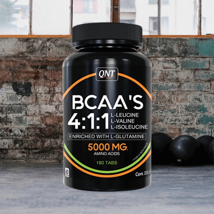 Produktbild QNT BCAA 4:1:1 + L-Glutamine 180tabs (Unflavored, 1 Stk., 180 g)