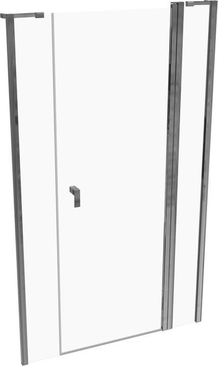 Actual product image Hüppe Design pure 4-corner swing door with fixed segment and side panel in niche, width:120cm height:200cm (211 cm, 120 cm, 200 cm)