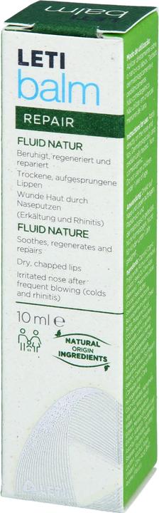 Immagine prodotto Leti balm Fluid Natur - Schützender Nasen- und Lippenbalsam bei trockener und rissiger Haut mit natü (10 ml)