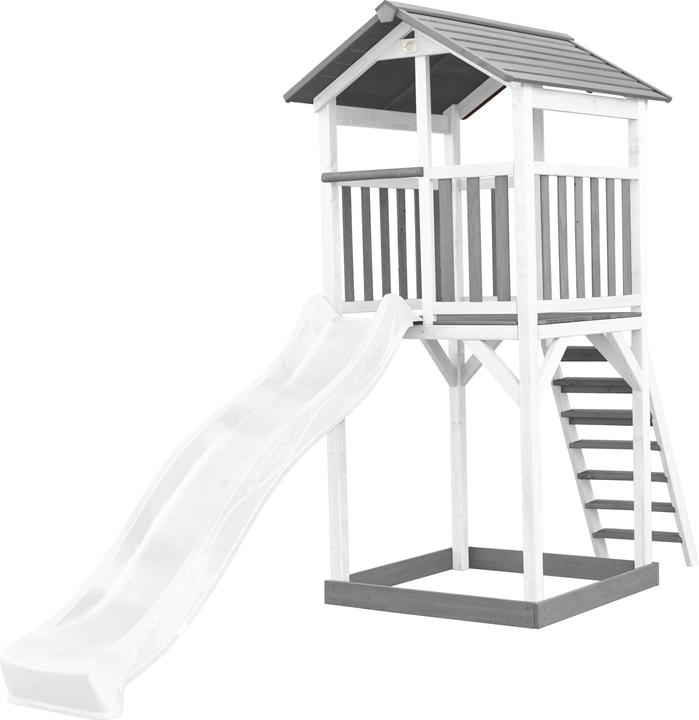 Axi Tour de jeux Beach Tower - Toboggan blanc