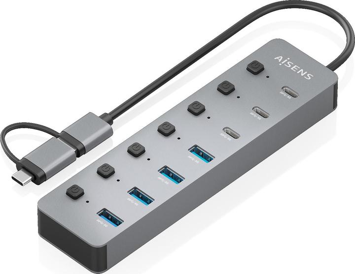 Produktbild Aisens ASUC-8P043-GR (USB-C, 8 Ports)