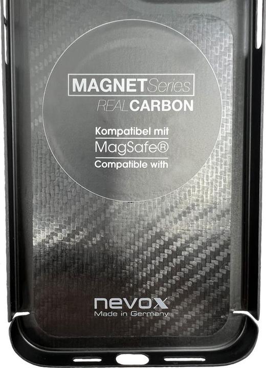 Produktbild Nevox Back Cover Carbon Series Magsafe iPhone 16 Pro Max Schwarz (Apple iPhone 16 Pro Max)