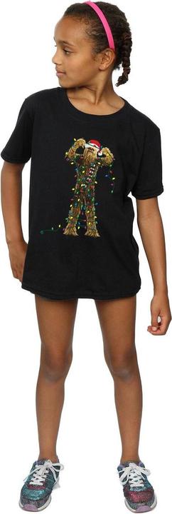 Produktbild Star Wars Chewbacca Christmas Lights TShirt Mädchen (116)