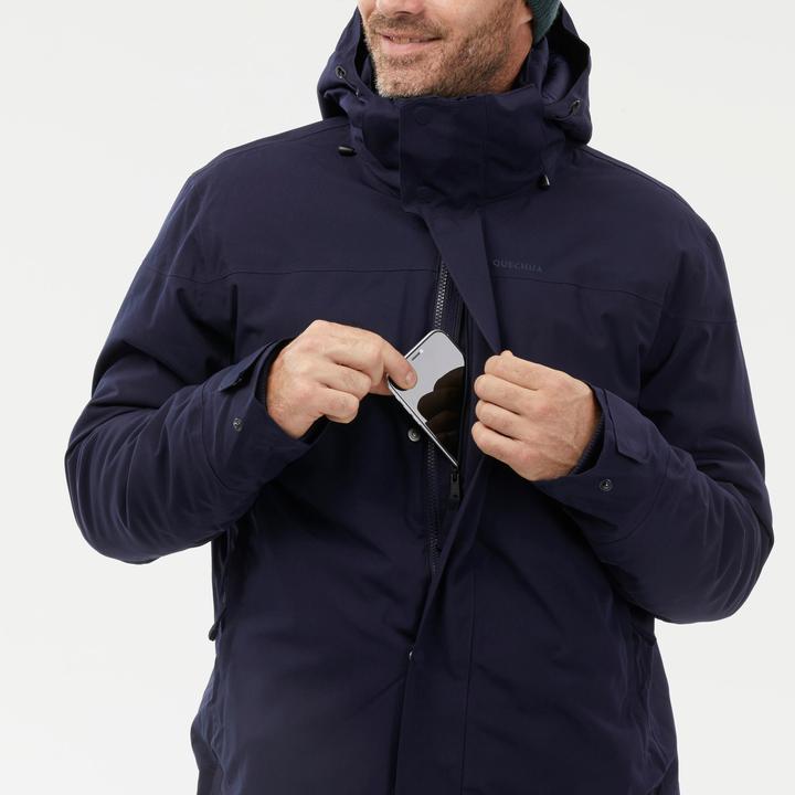 Produktbild Quechua Parka Winterjacke Herren warm bis -10 °C wasserdicht Winterwandern - SH500 blau (3XL)