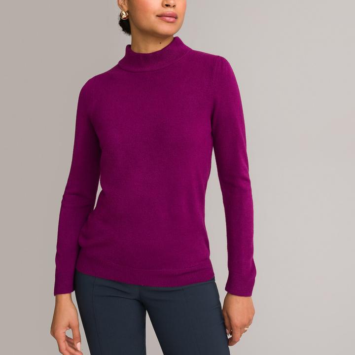 Actual product image Anne Weyburn Stand-up collar jumper in soft knitwear (40, 42)