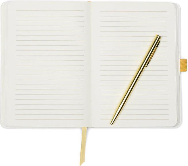 Actual product image Designworks Vintage Sass Notebook with Pen - What The Shell (Lined, Hardcover)