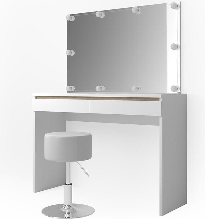 Actual product image Vicco Emma with stool and lighting (120 x 42 x 83 cm)