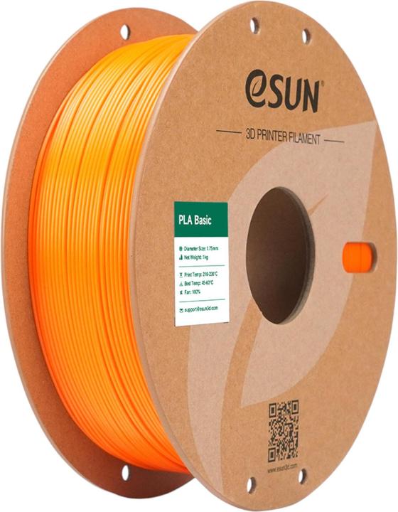 Productafbeelding eSUN PLA BASIC 1,75mm ORANGE 1kg (PLA, 1.75 mm, 1000 g, Oranje)
