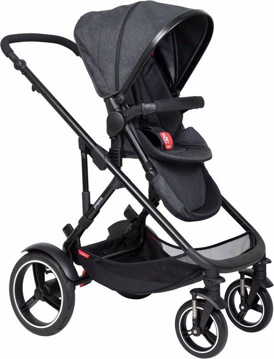 Actual product image Phil & Teds Voyager V6 Sibling Stroller with Carrycot