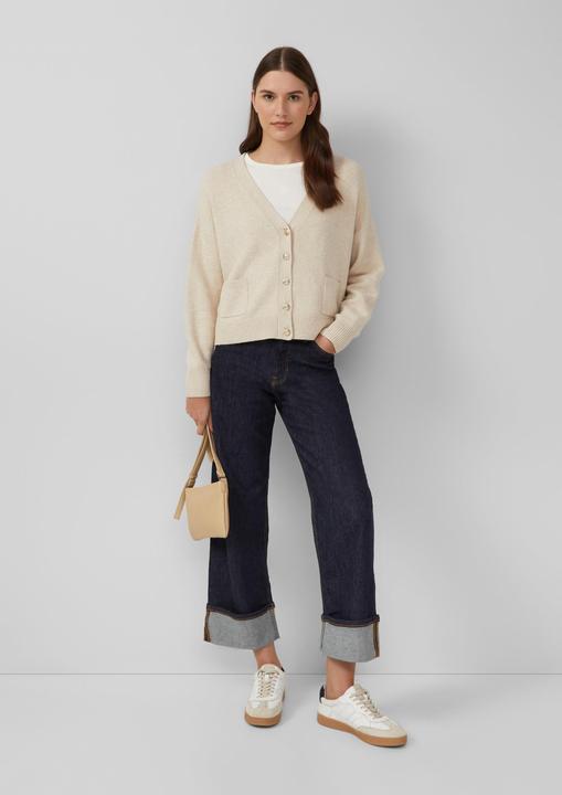 Produktbild s.Oliver Strickjacke Oversized Strickjacke mit dekorativen Knöpfen (48)