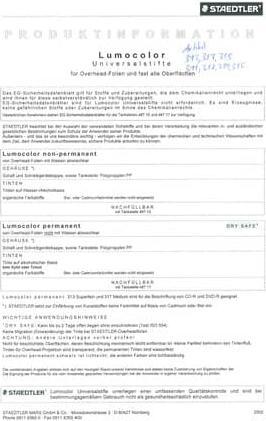 Image du produit Staedtler Lumocolor non-permanent (Vert, 0.60 mm, 10 x)