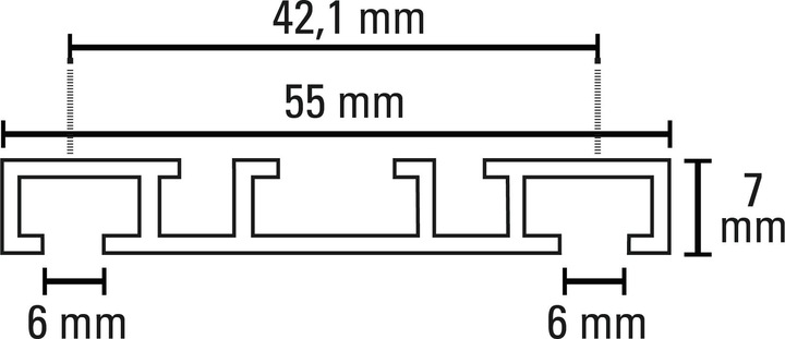 Produktbild Gardinia Vorhangschiene 2-läufig