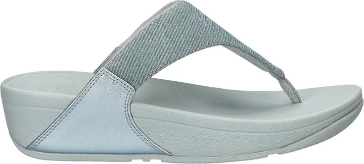 Actual product image Fitflop Lulu Shimmerlux Toe-Post Sandals Vrouwen - Quiet Blauw (39)
