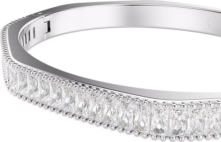 Produktbild Swarovski Matrix Armreif Baguette Schliff Weiss (17 cm, Swarovski Metall)