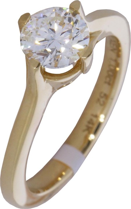 Xen Vision Ring with Lab Grown Diamond 1.00 ct. 585 yellow gold