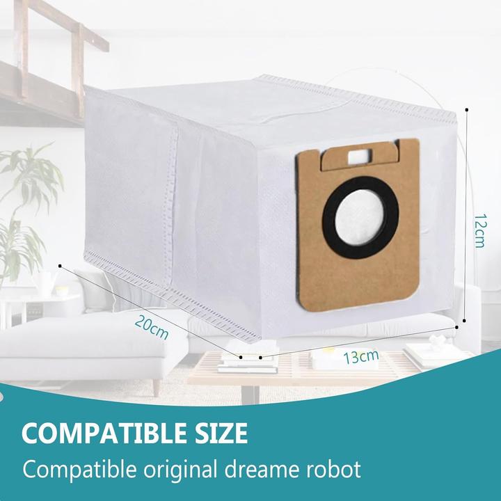 Immagine prodotto Plutoos 8-teiliges Staubsaugerbeutel Zubehörset für Dreame D10Plus D10sPlus Staubsaugerroboter 2.5L (8x)