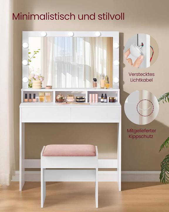 Produktbild Songmics Schminktisch (80 x 40 x 140 cm)