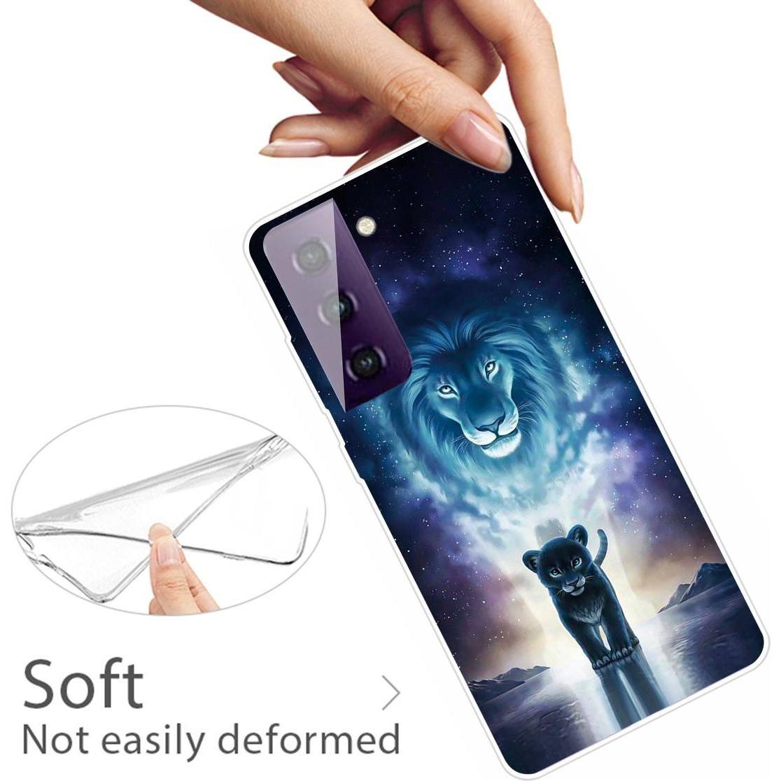 Thumbnail - König Design Hülle Handy Schutz für Samsung Galaxy S21 Case Cover Tasche Etuis Transparent (Samsung Galaxy S21+), Smartp...