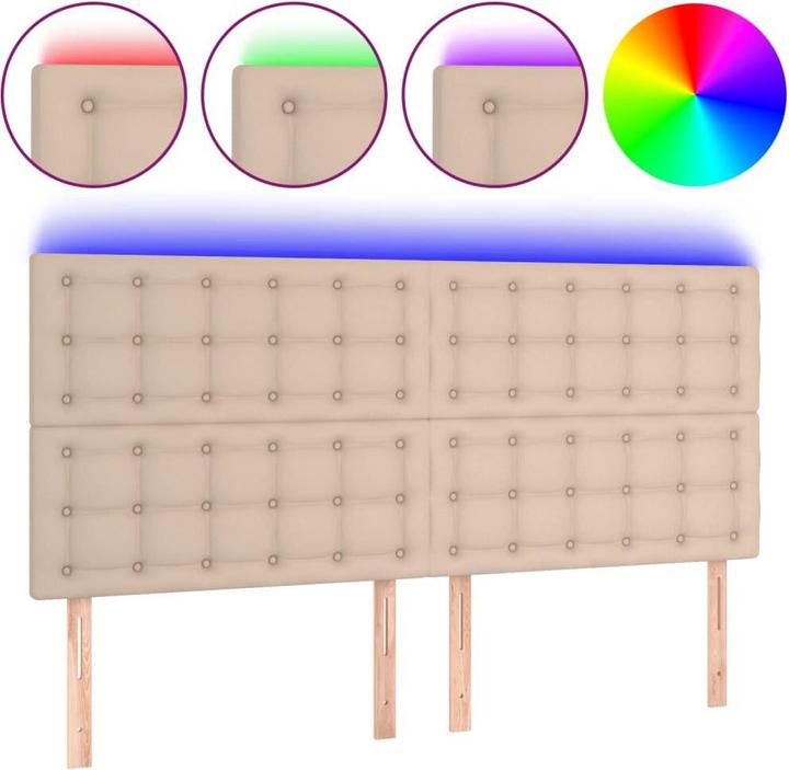 Produktbild vidaXL LED Kopfteil (200 x 5 x 128 cm)