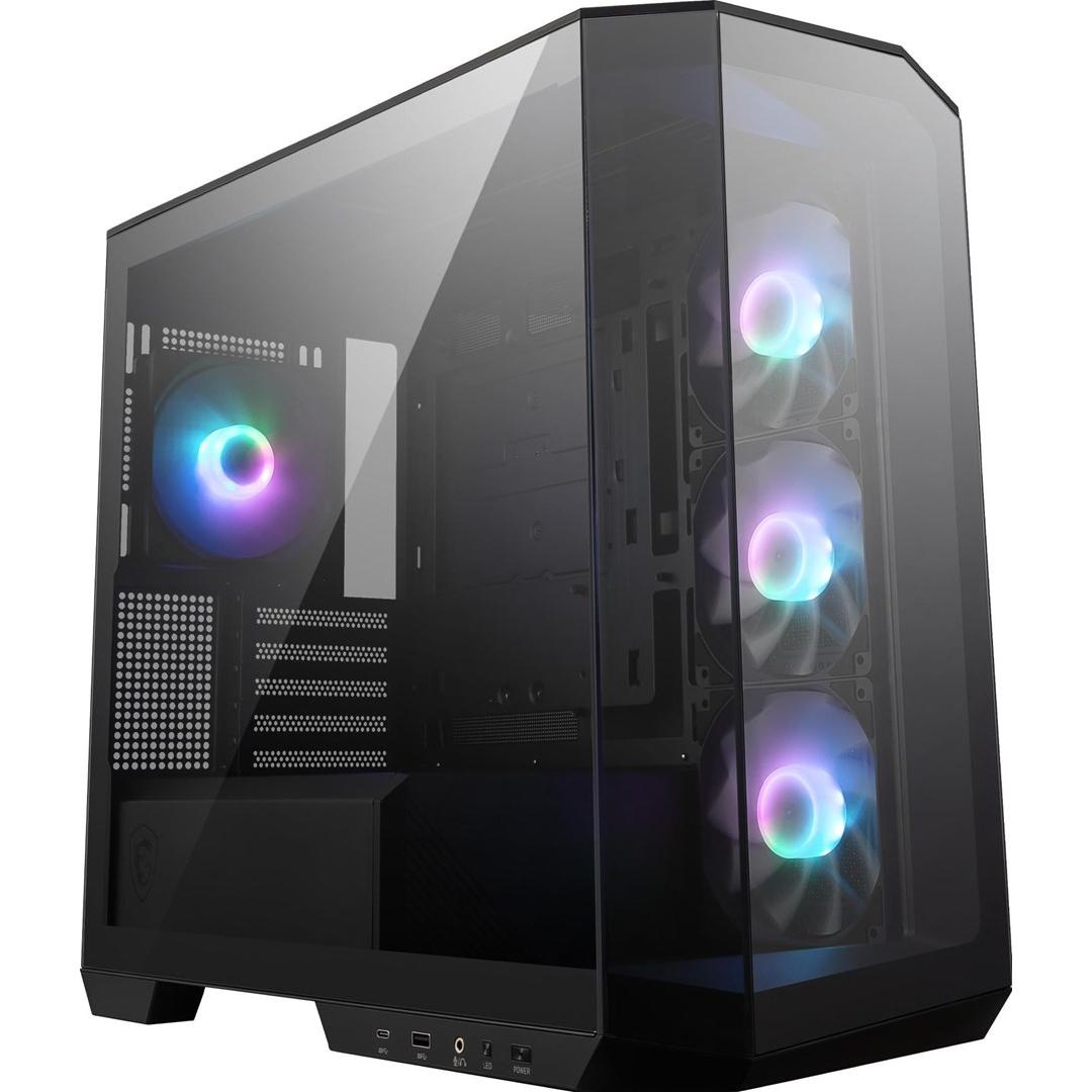 MSI MAG Pano 100R PZ (ATX, mATX, Mini-ITX), PC Gehäuse, Schwarz