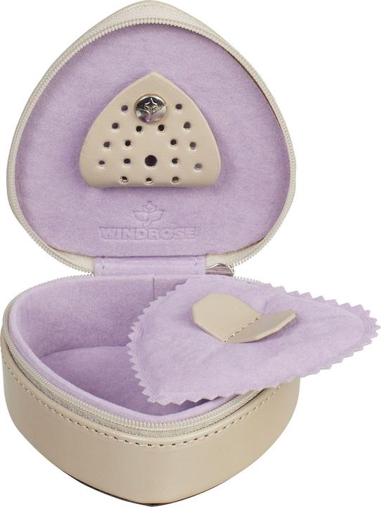 Windrose Merino Moda Schmuckdose Leder 9 cm