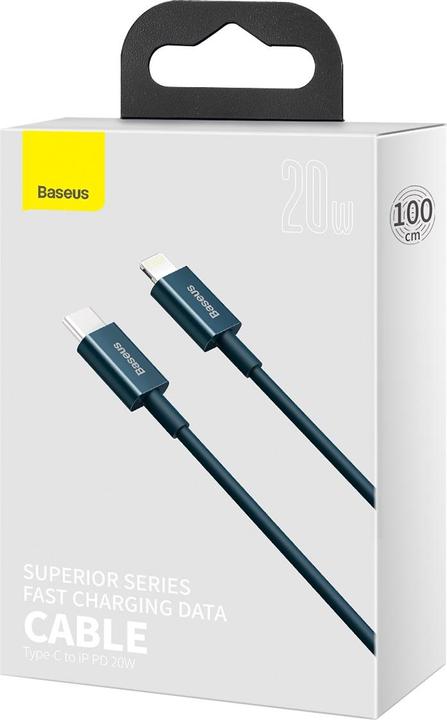 Productafbeelding Baseus Superior Serie Kabel USB-C naar iP, 20W, PD, 1m (blauw) (1 m, USB 2.0, 20 W)