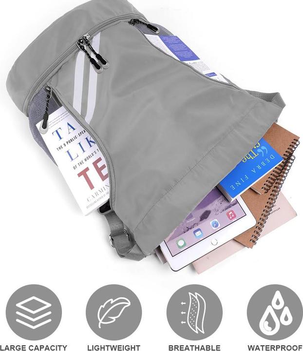 Produktbild Only-Bags.Store Mode Sport Rucksäcke, Turnbeutel, grosse Kapazität Kordelzug Sporttasche (20 l)