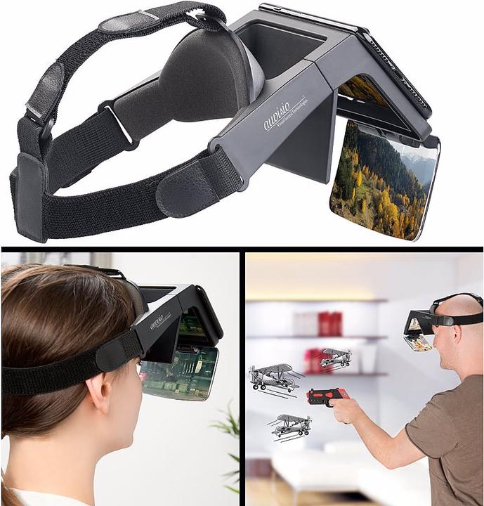 Actual product image Auvisio Augmented reality and video glasses for smartphones