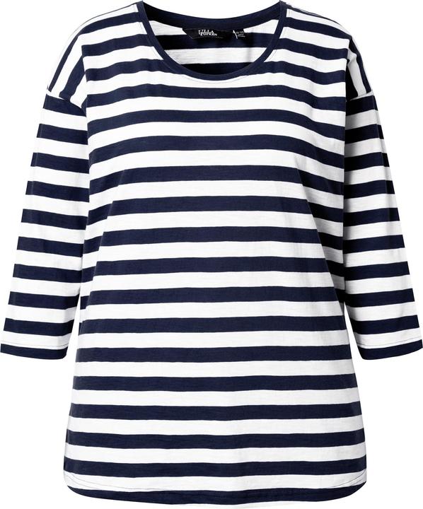 Produktbild Ulla Popken Shirt, Ringel, Oversized, Rundhals, Langarm (62)