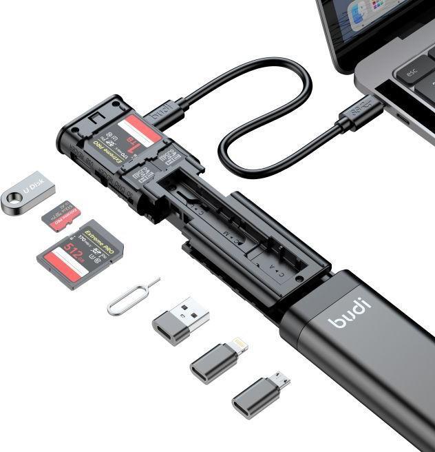 Produktbild Budi Card Reader Multifuntion Storage Stick USB-C 3.0 (USB-C 3.0)