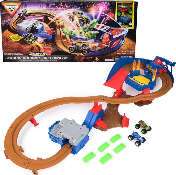 Actual product image Monster Jam Supercharge Speedway Set