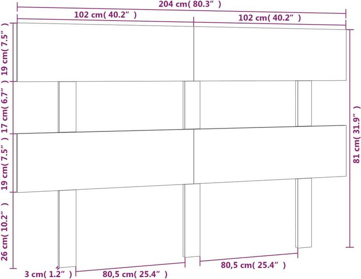 Immagine prodotto vidaXL Lashonda (204 x 3 x 81 cm)