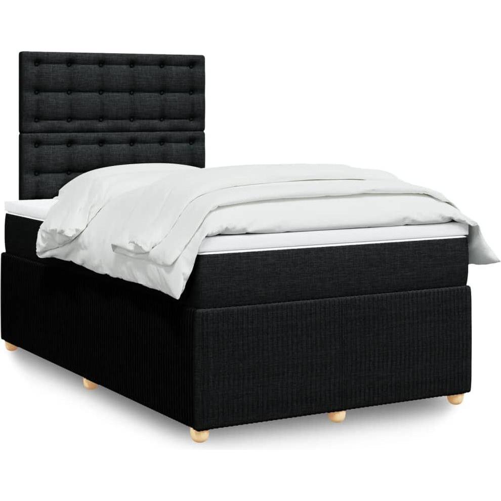 VidaXL, Bett, Bo x springbett mit Matratze 120 x 190 cm Stoff (120 x 190 cm)