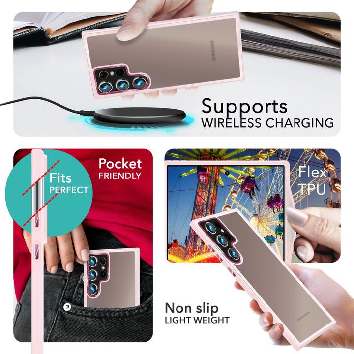 Actual product image Nalia Semi-transparent hybrid cover with protective frame (Samsung Galaxy S24 Ultra)