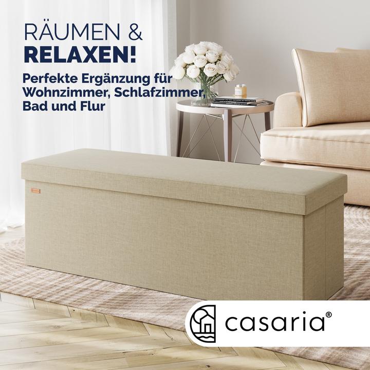 Produktbild Casaria Sitztruhe mit Stauraum (115 cm)