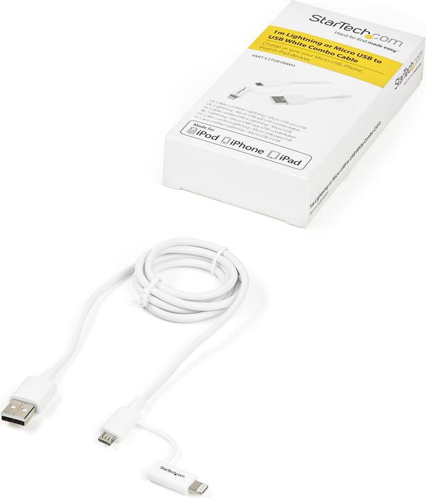 Produktbild StarTech Lightning/Micro USB Cable (1 m, USB 2.0)