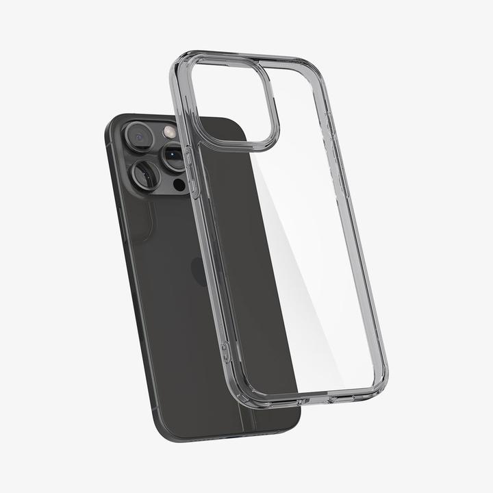 Actual product image Spigen Ultra Hybrid case for iPhone 15 Pro - transparent gray (Apple iPhone 15 Pro)