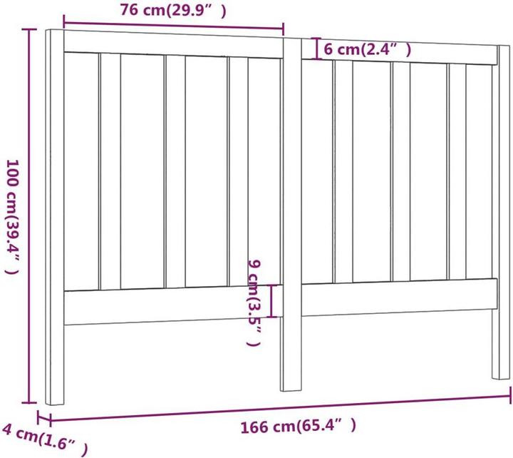 Image du produit VidaXL Lambertine (166 x 4 x 100 cm)