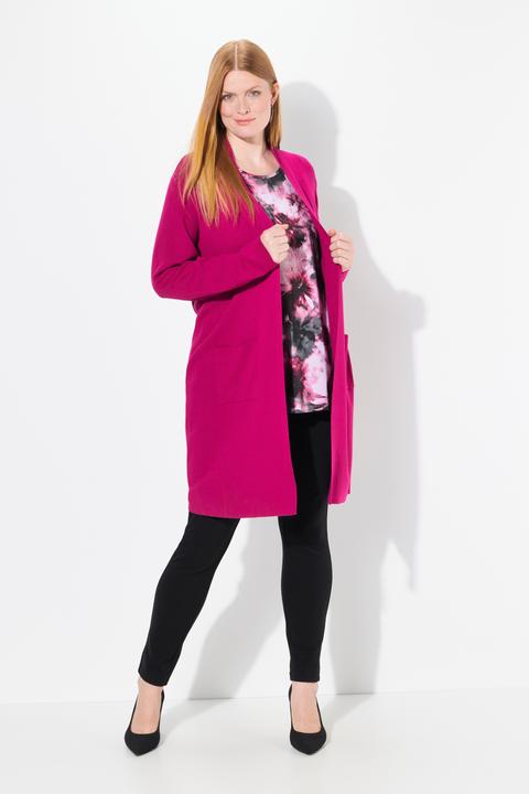 Produktbild Ulla Popken Strickjacke, lange, offene Form, weicher Feinstrick (58)